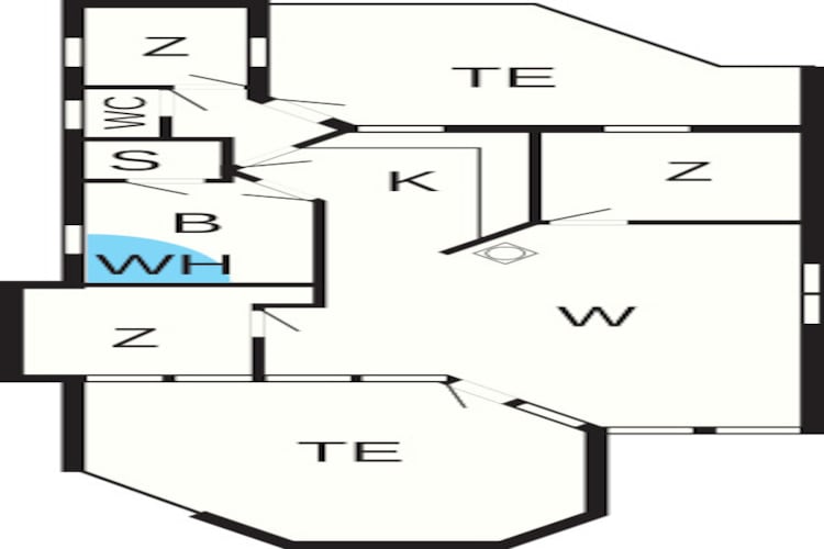 6 person holiday home in Sjølund-By Traum - Floor plan