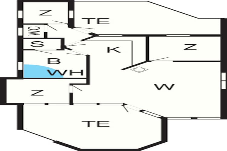 6 person holiday home in Sjølund-By Traum - Floor plan