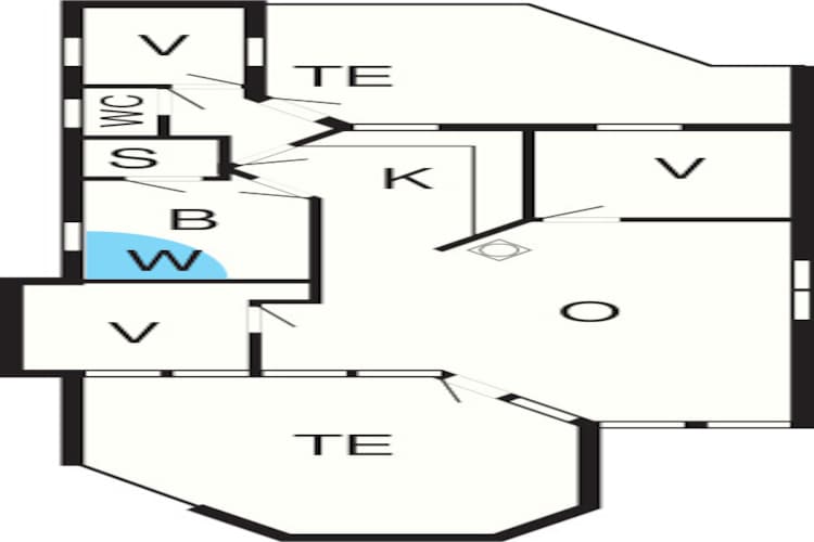 6 person holiday home in Sjølund-By Traum - Floor plan
