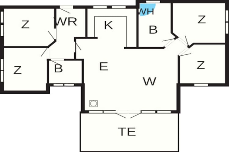 8 persoons vakantie huis in Ulfborg-Plattegrond