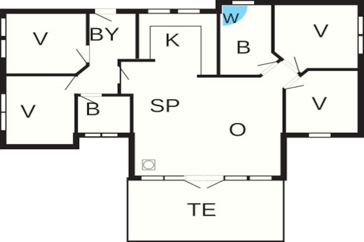 8 persoons vakantie huis in Ulfborg-Plattegrond