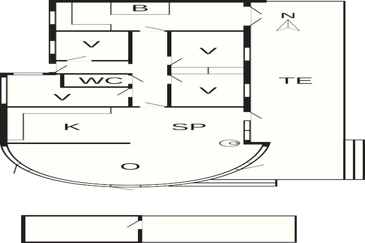 Seaside Stay in Tranekaer - Floor plan