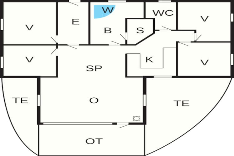 8 persoons vakantie huis in Oksbøl-Plattegrond