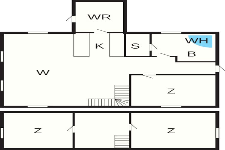 Luxe vakantieverblijf in Blavand - Plattegrond