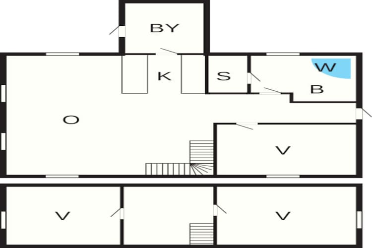 Luxe vakantieverblijf in Blavand - Plattegrond