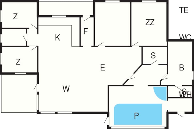 12 Personen Ferienhaus in Thisted-Grundriss