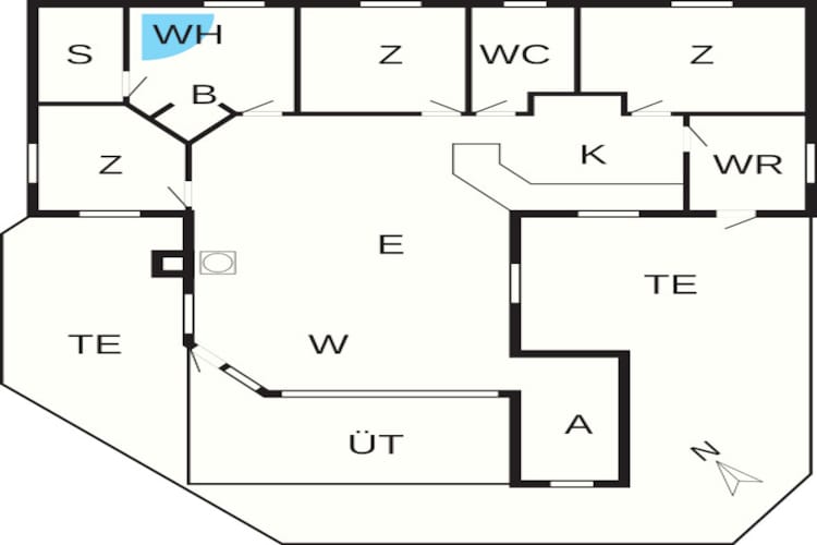 Maison de vacances pour 8 a Aabenraa - Plan