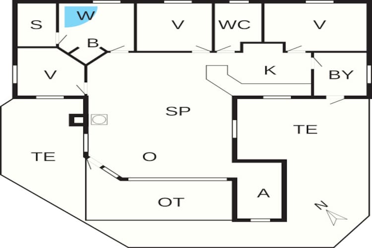 Maison de vacances pour 8 a Aabenraa - Plan