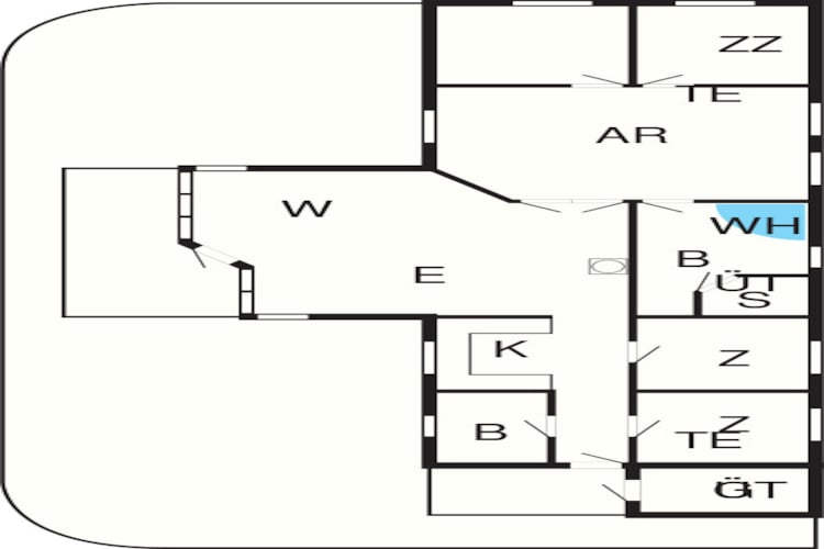 12 persoons vakantie huis in Rømø-Plattegrond