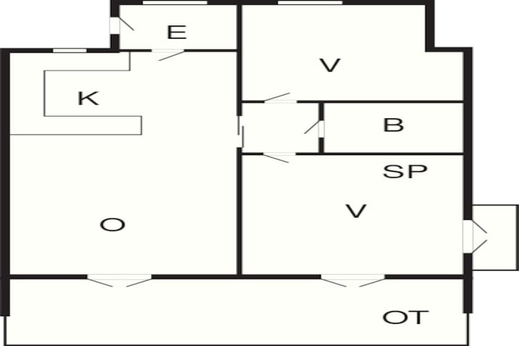 Maison de vacances pour 4 a Skagen-By Traum - Plan