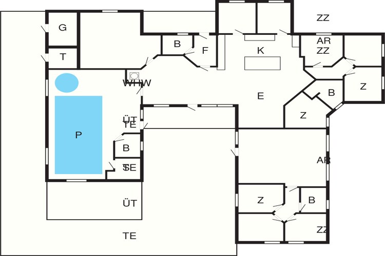 Luxe retraite met zwembad -- By Traum Ferienwohnungen-Plattegrond
