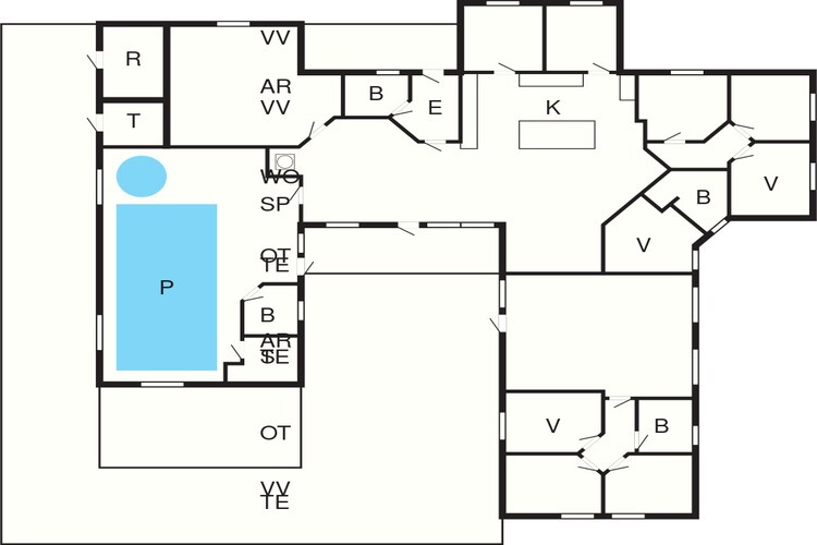 Luxe retraite met zwembad -- By Traum Ferienwohnungen-Plattegrond