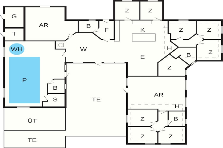 Luxe vakantieverblijf nabij Lyngby - Plattegrond