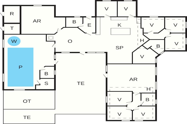 Luxe vakantieverblijf nabij Lyngby - Plattegrond