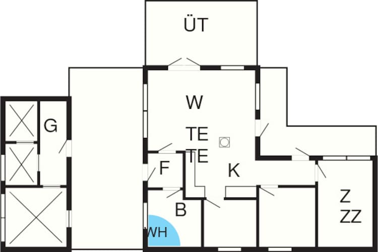 Maison de vacances pour 6 a Ålbæk-By Traum - Plan