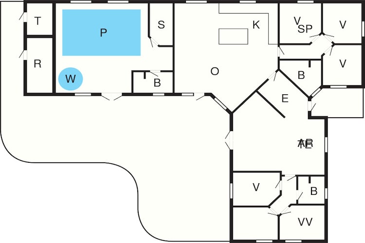 Maison de vacances pour 16 a Løkken-By Traum-Plan d'étage