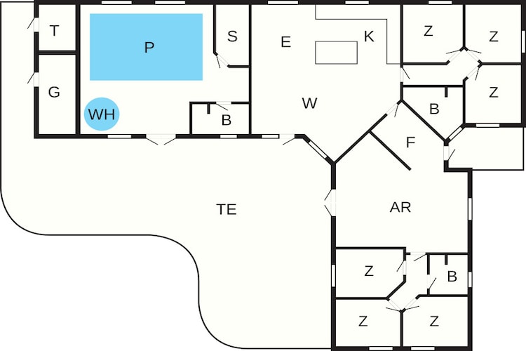 Maison de vacances pour 16 a Løkken-By Traum-Plan