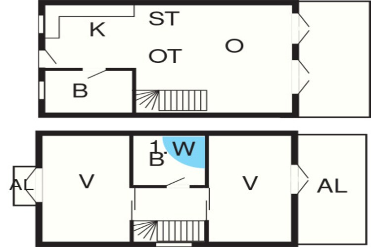 4 persoons vakantie huis in Blåvand-Plattegrond