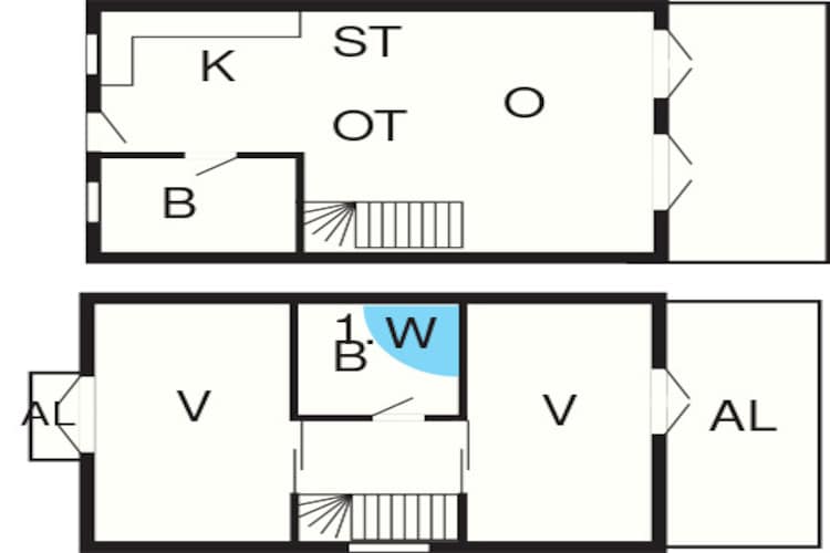 4 persoons vakantie huis in Blåvand - Plattegrond