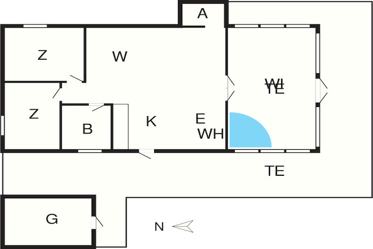 6 persoons vakantie huis in Hovborg-By Traum-Plattegrond