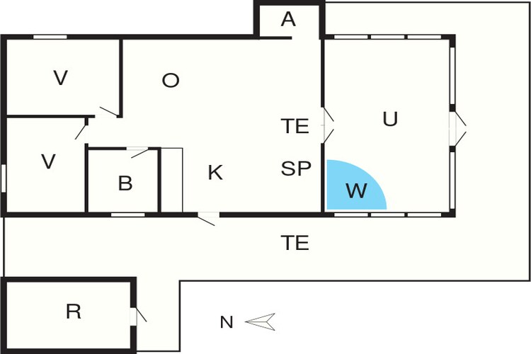 6 persoons vakantie huis in Hovborg-By Traum-Plattegrond