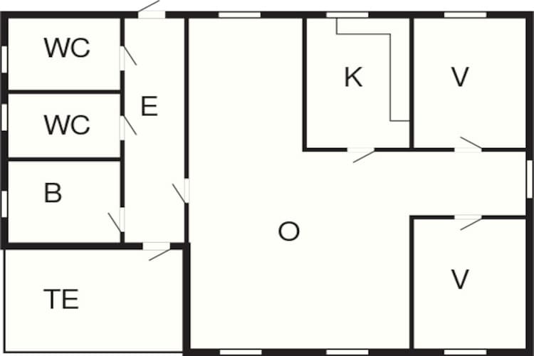 Maison de vacances pour 4 a Lauvstad-By Traum-Plan d'étage