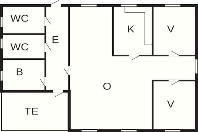 4 Personen Ferienhaus in Lauvstad-By Traum - Grundriss