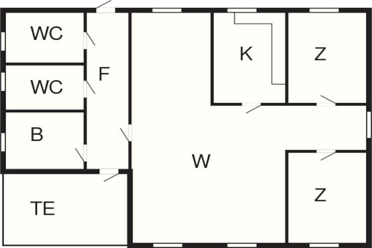 4 Personen Ferienhaus in Lauvstad-By Traum - Grundriss