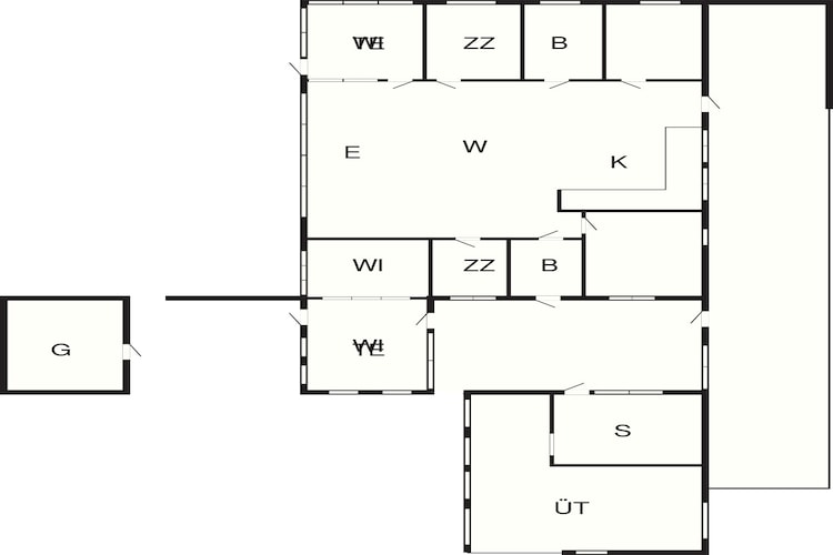 12 Personen Ferienhaus in Vinderup-By Traum-Grundriss