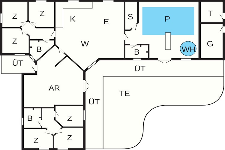 Luxe villa met zwembad -- By Traum Ferienwohnungen - Plattegrond