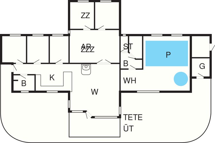 Luxe zwembad retraite -- By Traum Ferienwohnungen-Plattegrond