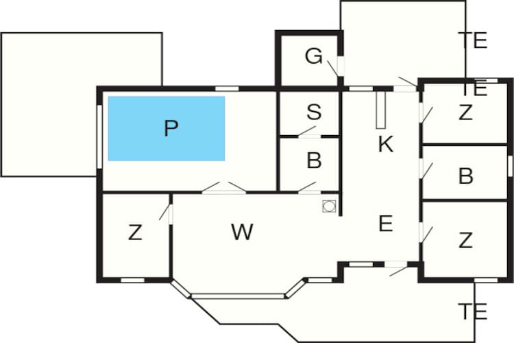 Afgelegen zwembad retraite -- By Traum Ferienwohnungen-Plattegrond