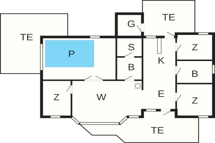 Afgelegen zwembad retraite -- By Traum Ferienwohnungen-Plattegrond