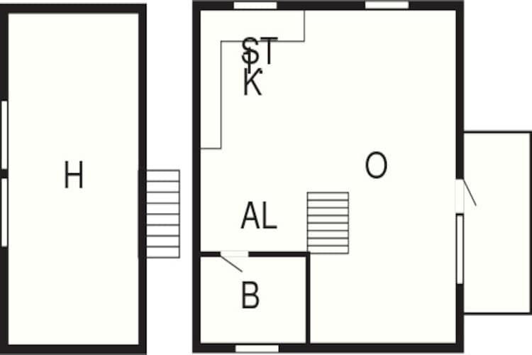5 Personen Ferienhaus in FLODA-By Traum - Grundriss