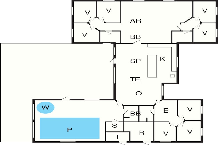 20 person holiday home in Bagenkop-Floor plan