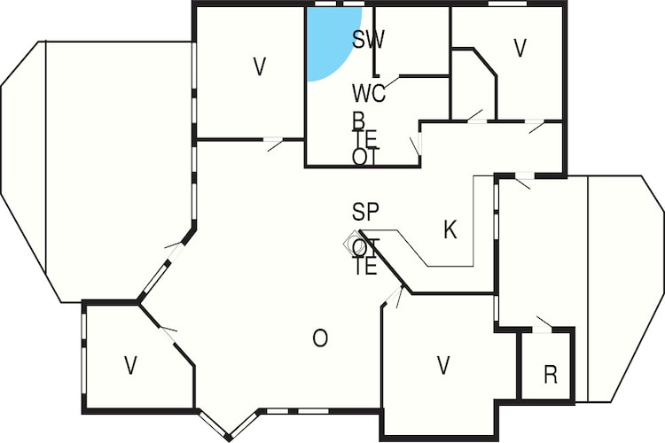 8 persoons vakantie huis in Ebeltoft-Plattegrond
