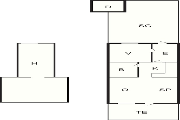 4 persoons vakantie huis in Nibe-By Traum-Plattegrond