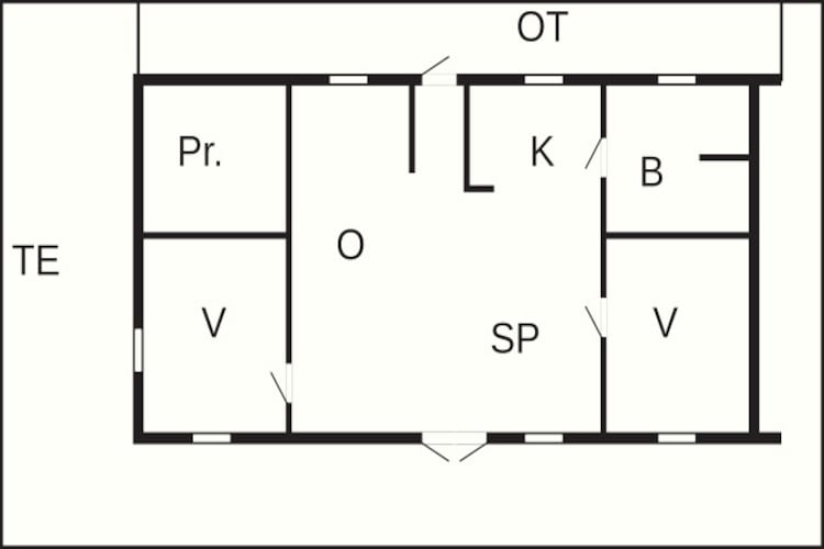 4 person holiday home in SÖLVESBORG-By Traum - Floor plan