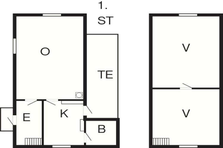 4 Personen Ferienhaus in SKRUV-By Traum - Grundriss