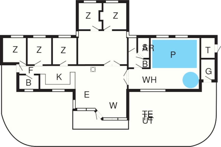 14 Personen Ferienhaus in Højslev-Grundriss