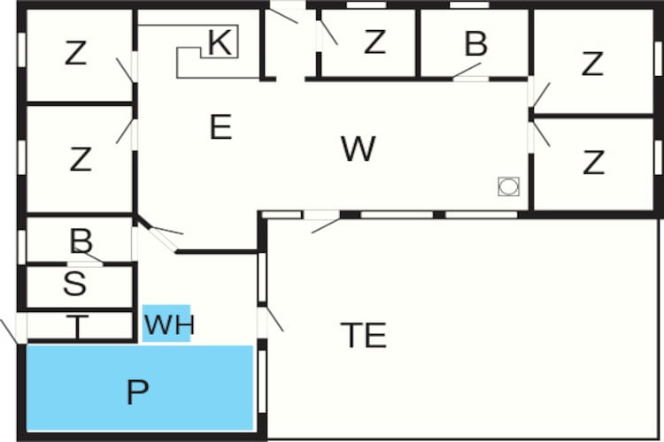 Luxe vakantieverblijf met zwembad - Plattegrond