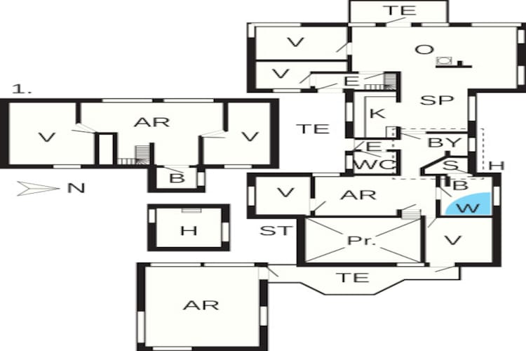 17 Personen Ferienhaus in Harboøre-By Traum - Grundriss