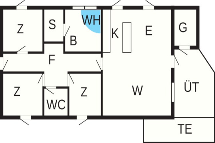 6 persoons vakantie huis in Væggerløse - Plattegrond