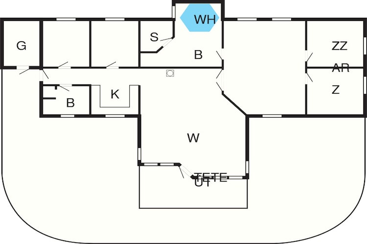 10 Personen Ferienhaus in Rødby-By Traum-Grundriss