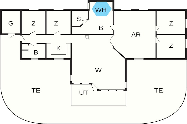 10 persoons vakantie huis in Rødby-By Traum-Plattegrond
