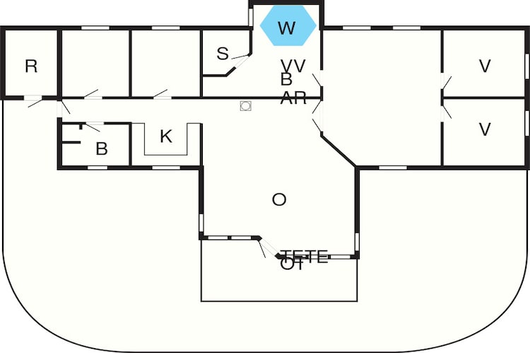 10 Personen Ferienhaus in Rødby-By Traum - Grundriss