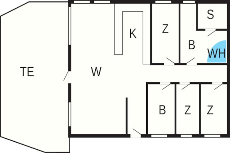 6 persoons vakantie huis in Tarm - Plattegrond