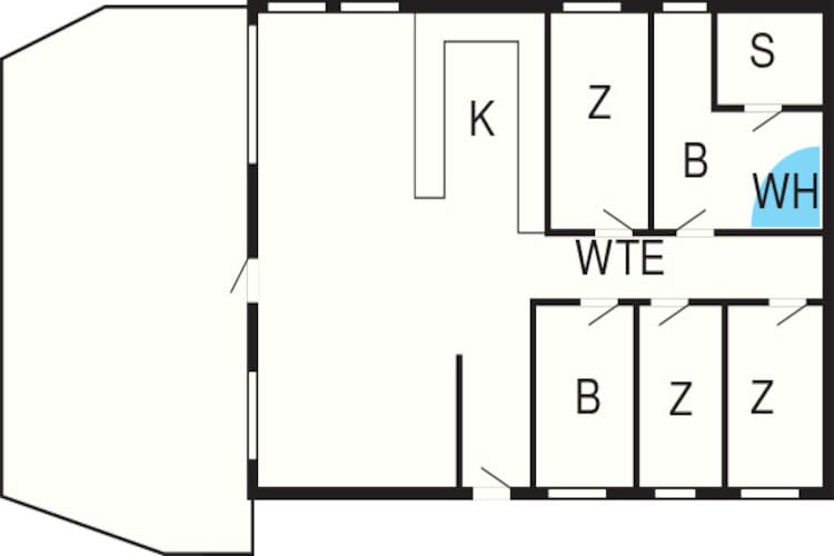 6 persoons vakantie huis in Tarm - Plattegrond