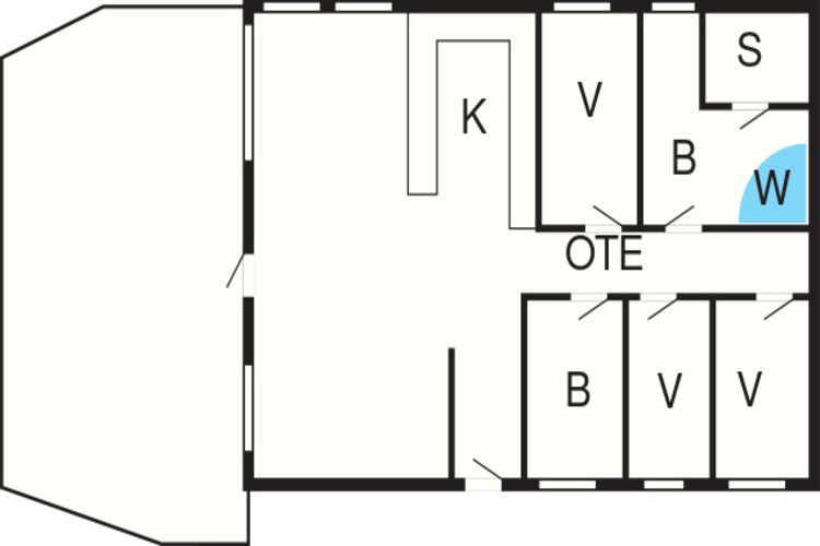 6 persoons vakantie huis in Tarm - Plattegrond