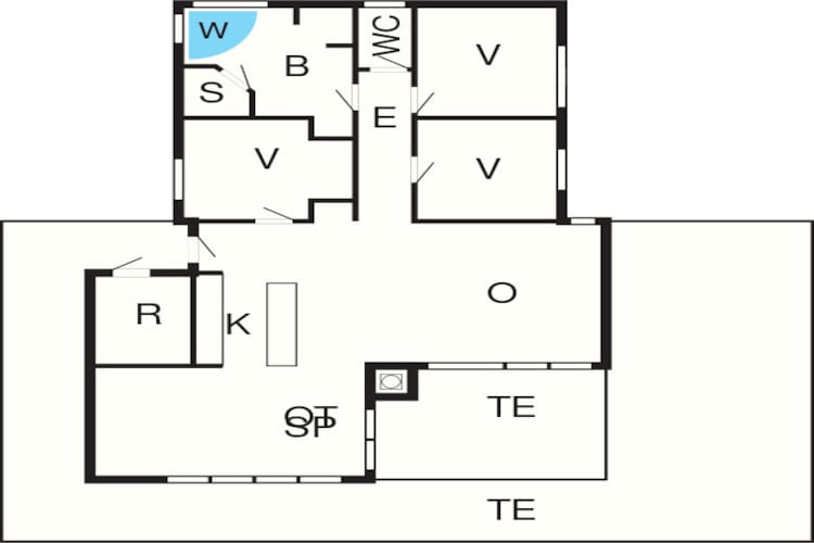 10 person holiday home in Brovst-By Traum - Floor plan